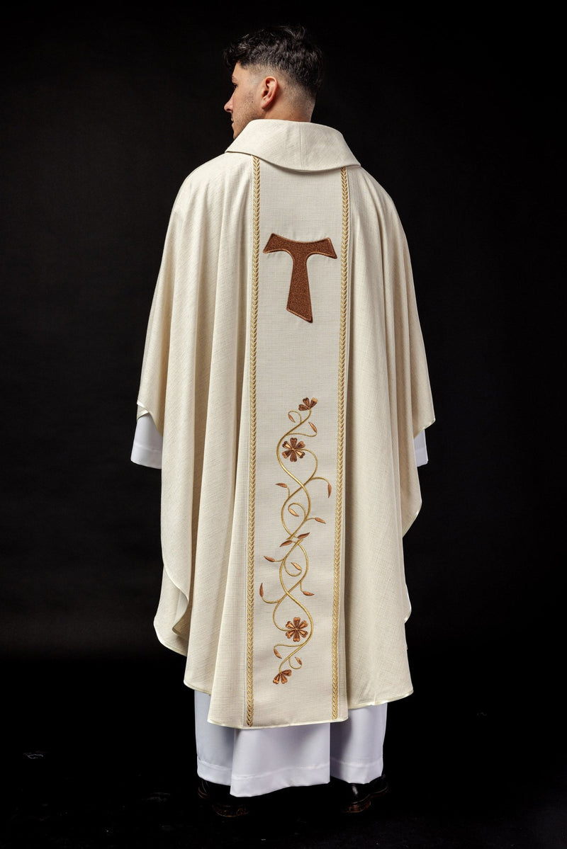 Ornat z haftowanym wizerunkiem Świętego Franciszka (112H) - zdjęcie 5