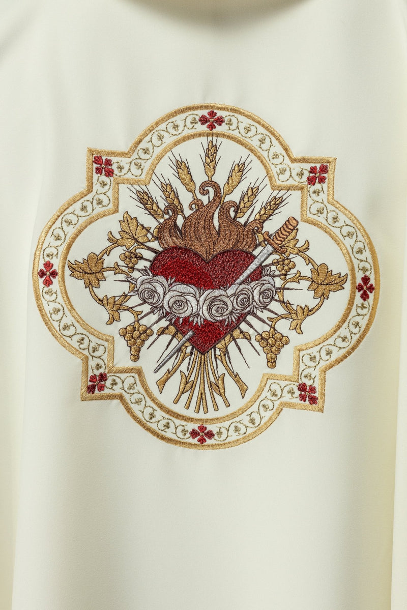 Ornat haftowany- symbol Serca Maryi (126H) - zdjęcie 6