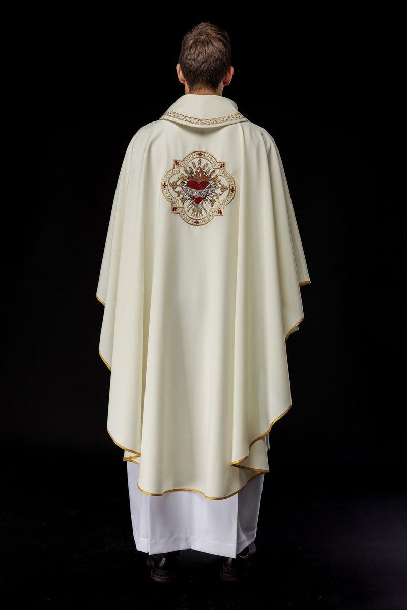 Ornat haftowany- symbol Serca Maryi (126H) - zdjęcie 7