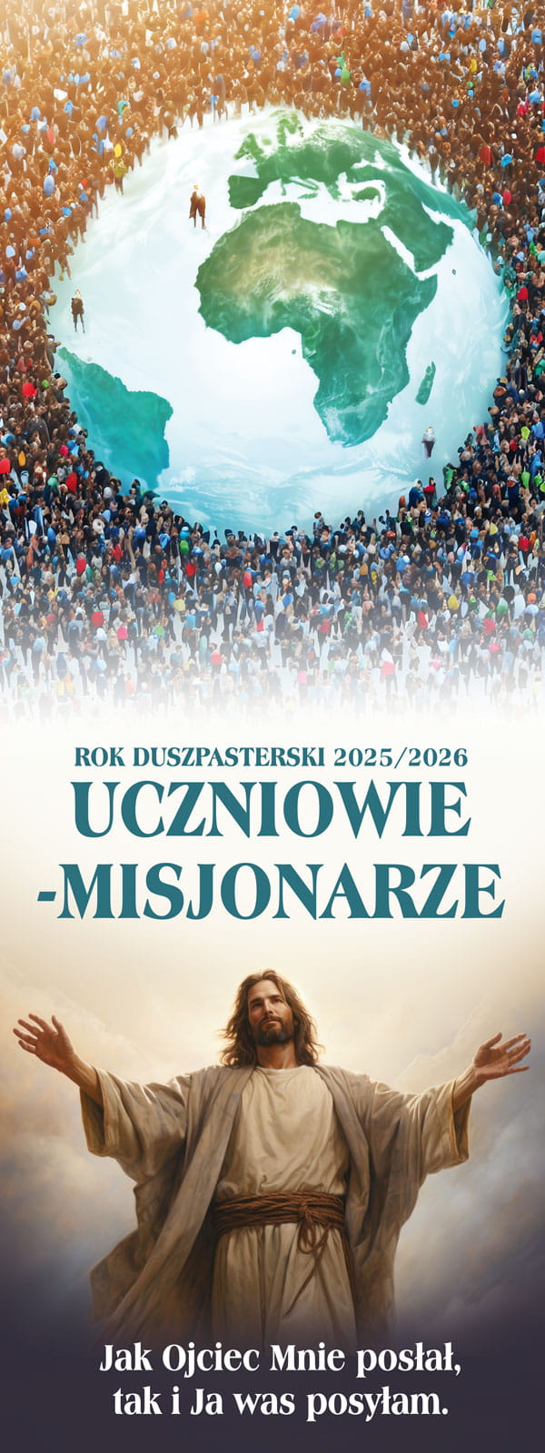 Baner na Rok Duszpasterski 2025/2026 "Uczniowie - misjonarze" - Banery na Rok Duszpasterski 2025/2026 Uczniowie-Misjonarze - Nowość