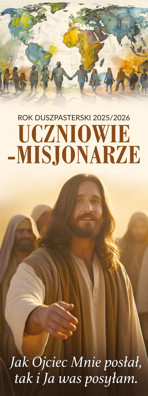 Baner na Rok Duszpasterski 2025/2026 "Uczniowie - misjonarze" - Banery na Rok Duszpasterski 2025/2026 Uczniowie-Misjonarze - Nowość