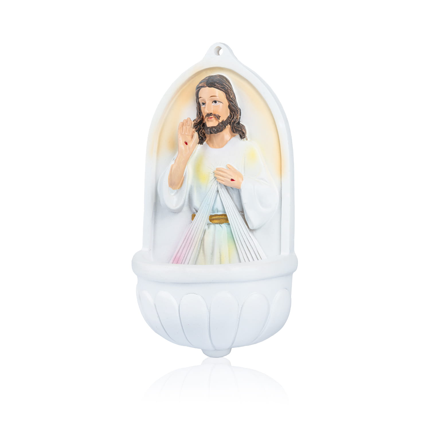 Kropielnica - Jezus Miłosierny - 15 cm - KROPIELNICE I KROPIDŁA