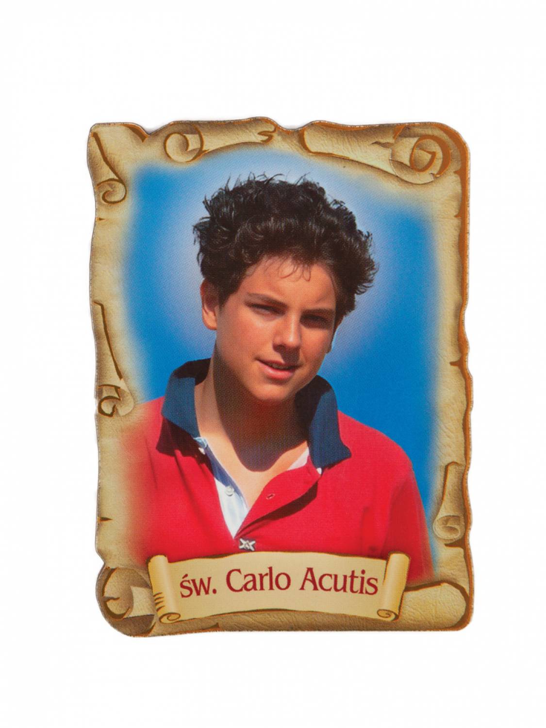 Magnes metalizowany - św. Carlo Acutis - MAGNESY RELIGIJNE