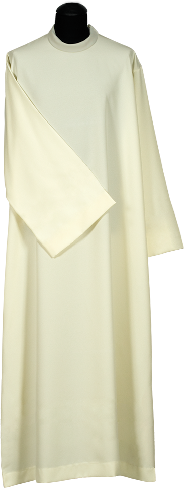 Alba kapłańska, ecru, gładka LEN - KOMŻE I ALBY  KAPŁAŃSKIE - Nowość