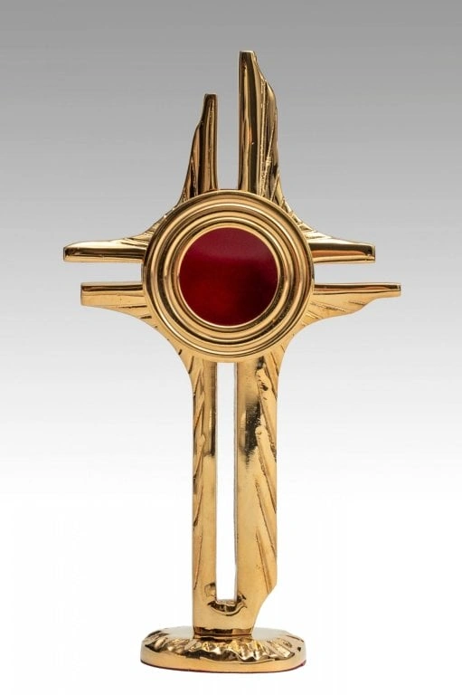 Relikwiarz w kształcie krzyża - 22 cm - Brak kategorii - Nowość