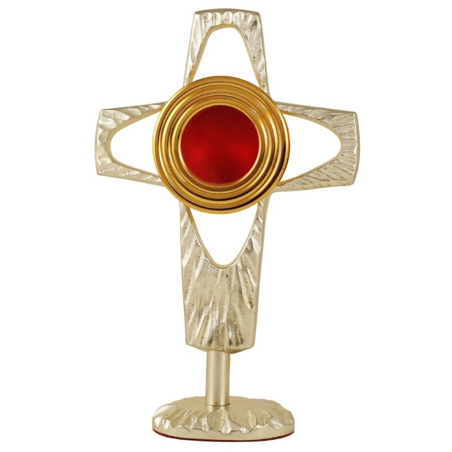 Relikwiarz mosiężny, dostępny w trzech kolorach - wys. 18 cm - zdjęcie 3
