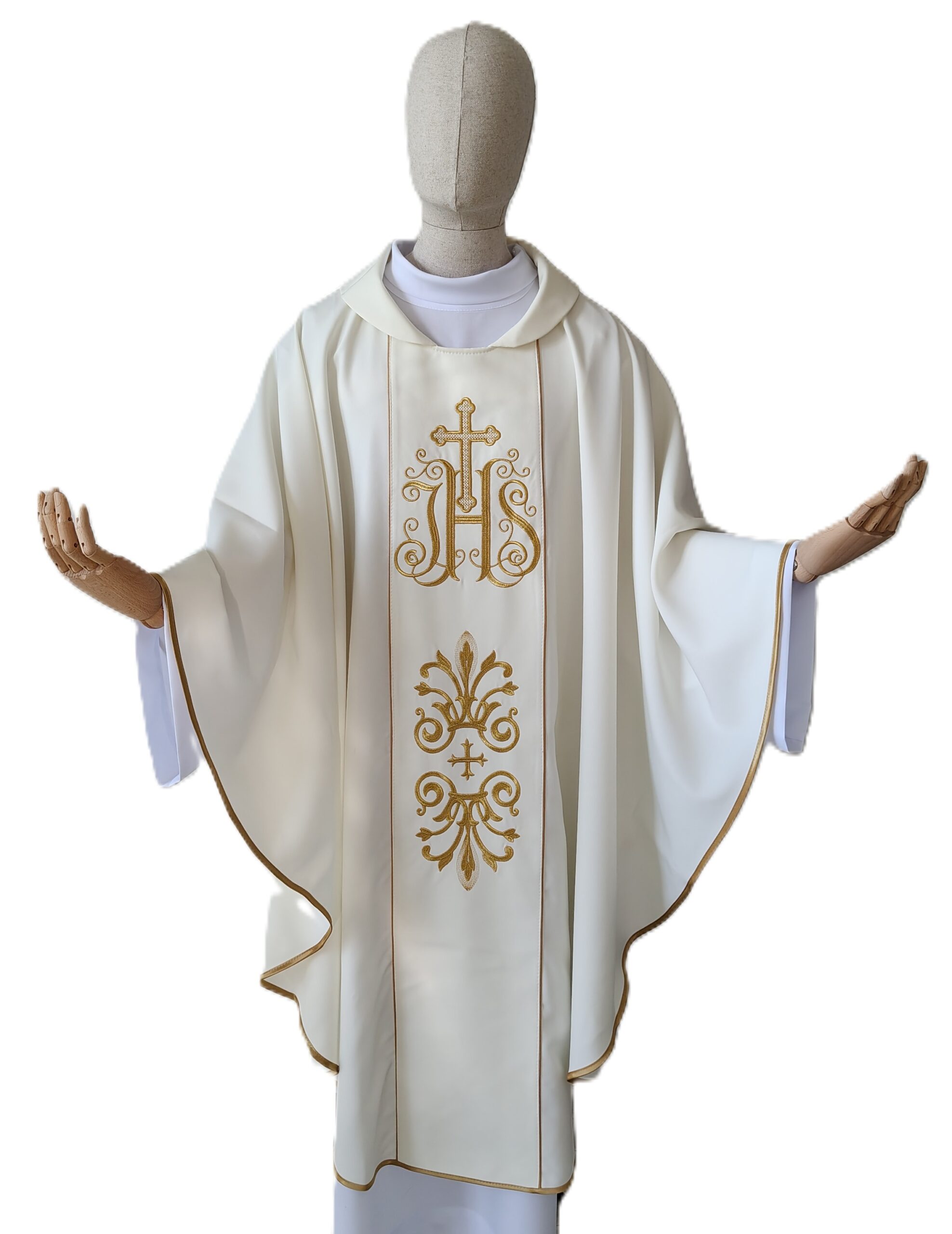 Ornat haftowany IHS - kolory liturgiczne - Brak kategorii