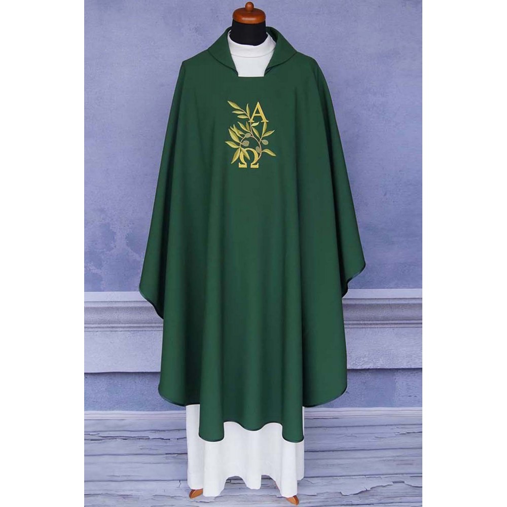 Ornat Alfa Omega+kłosy (kolory liturgiczne) - zdjęcie 8