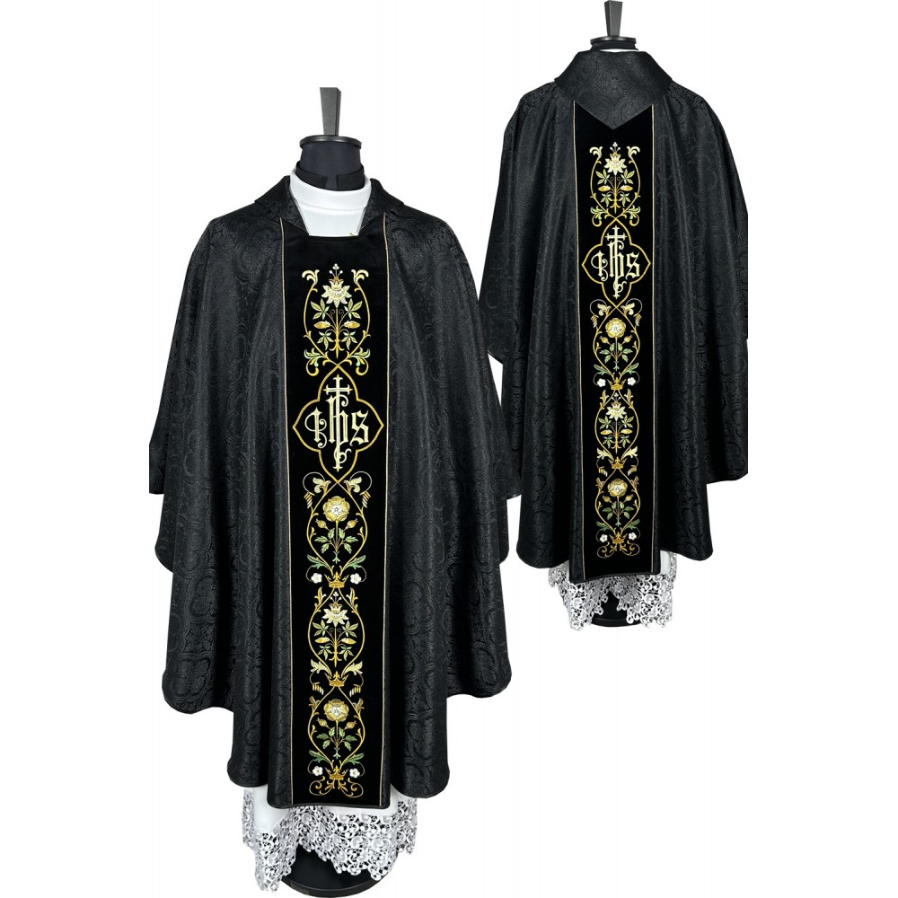 Ornat gotycki IHS żakard - kolory liturgiczne (16) - zdjęcie 7
