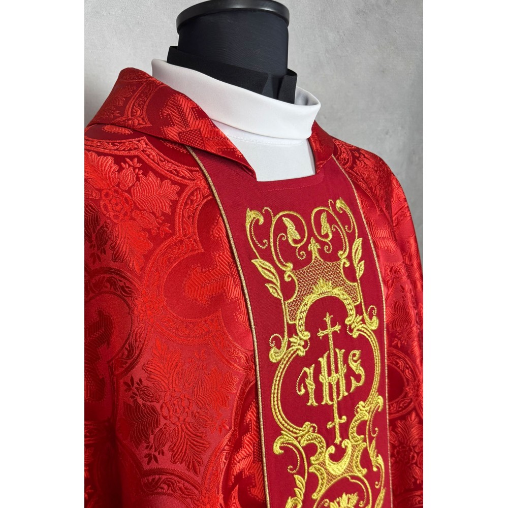 Ornat gotycki IHS  żorżeta - kolory liturgiczne (20) - zdjęcie 6