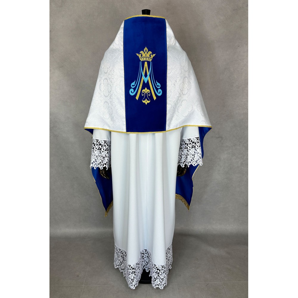 Welon liturgiczny Maryjny haftowany (11) - zdjęcie 3
