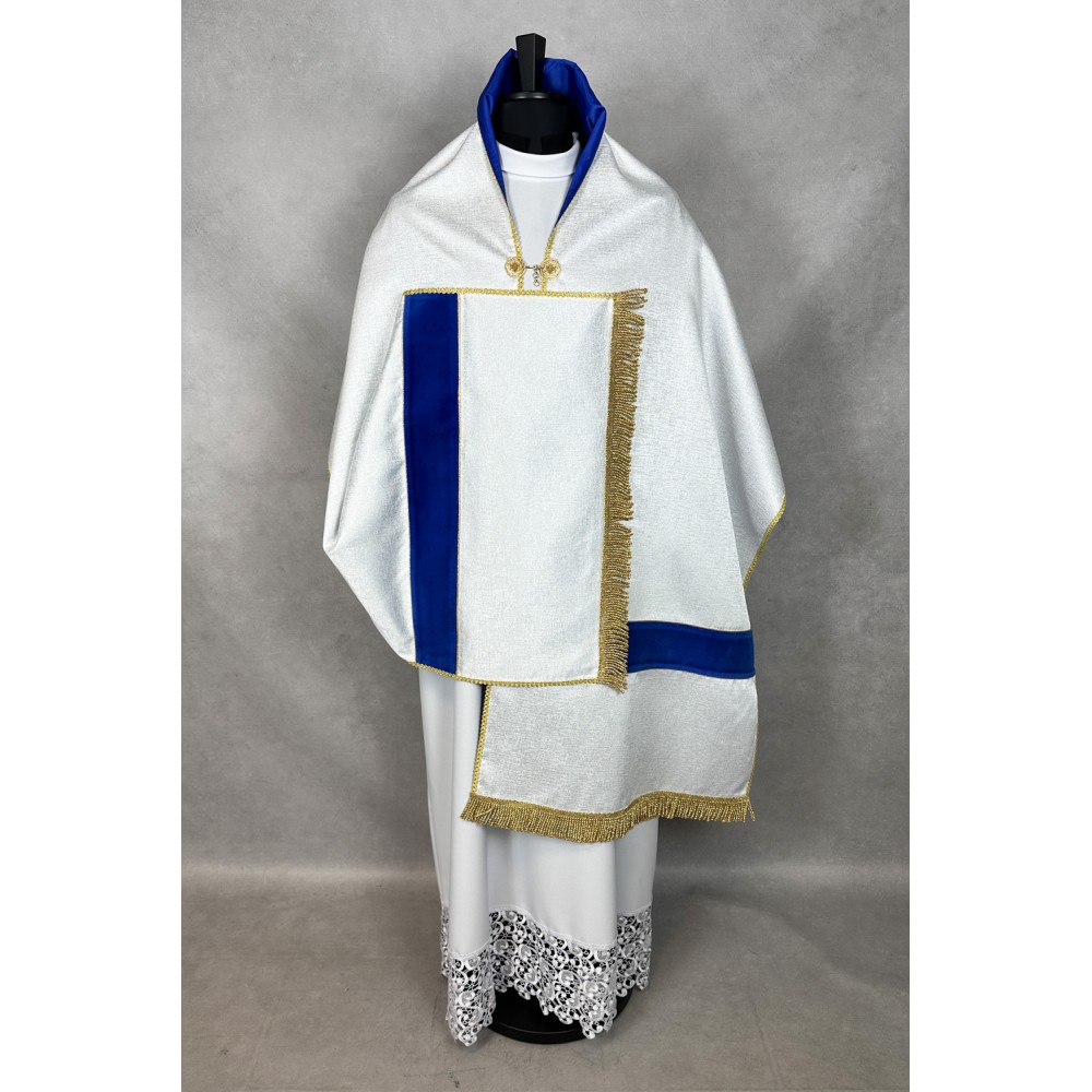 Welon liturgiczny Maryjny haftowany (12) - zdjęcie 3