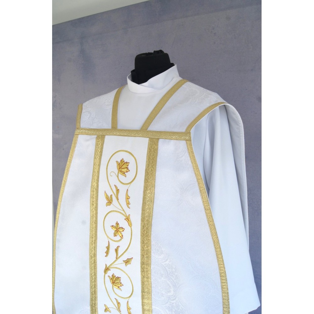 Ornat rzymski IHS - kolory liturgiczne, żakard (34) - zdjęcie 15