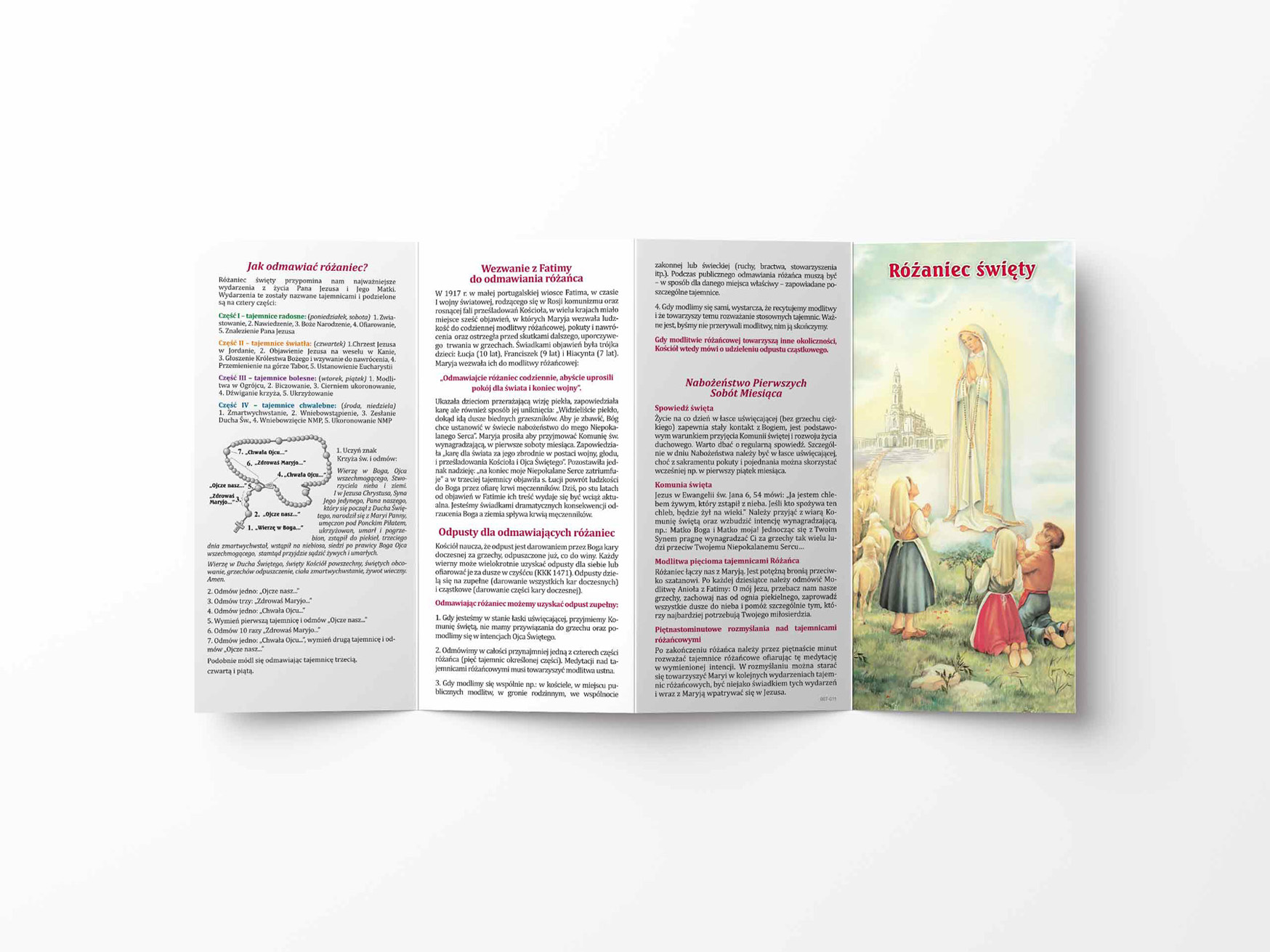 Folder składany Różaniec Święty - Folder religijny